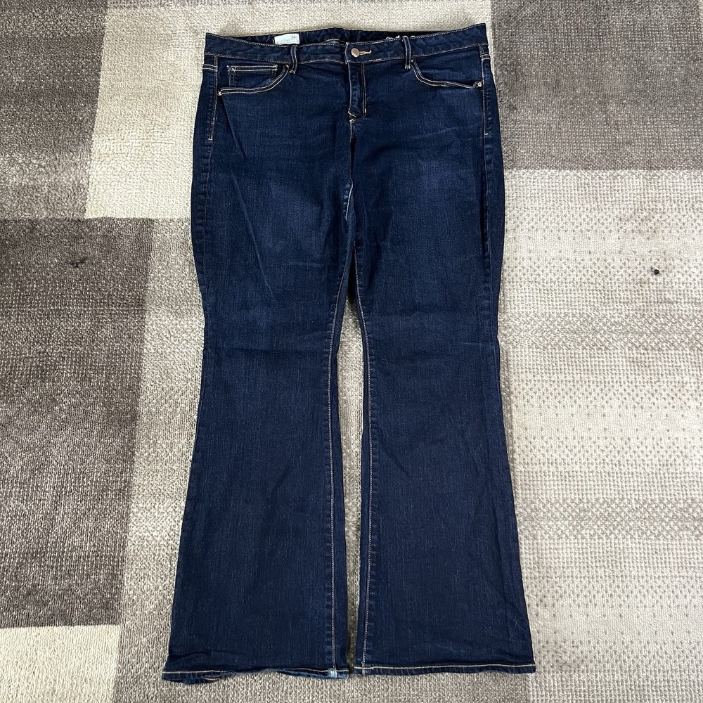 Gap Curvy Jeans Bootcut Stretch‎ Woman's Size 34R Dark Wash Boho Western Rodeo